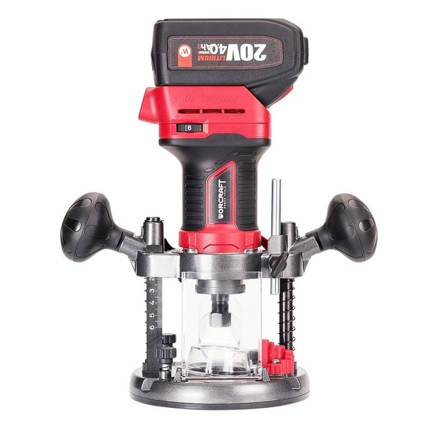 Akumuliatorinė freza WORCRAFT 20V LI-ION (Be akumuliatoriaus ir įkroviklio)