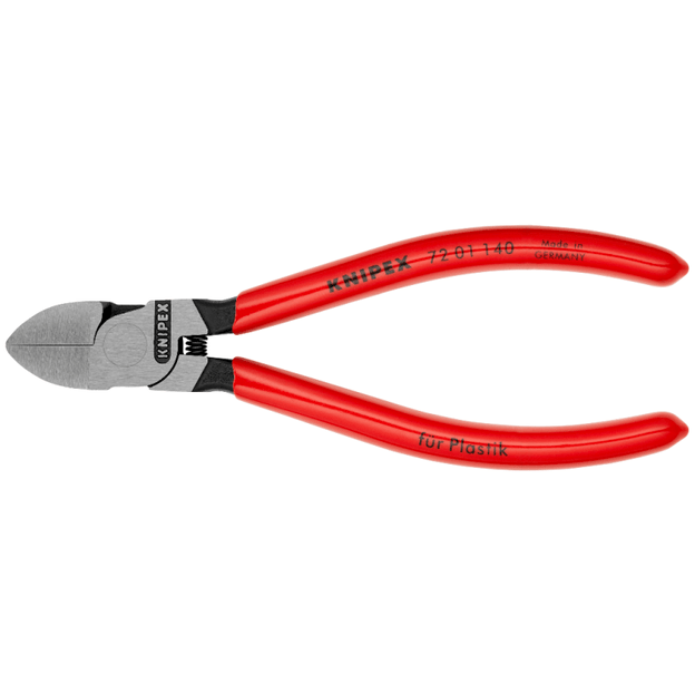 Šoninio kirpimo replės plastikams 140mm KNIPEX