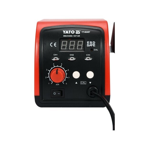 Litavimo stotelė kar&scaron;to oro 750W, 500&deg;C, LED su ventiliatoriumi 1