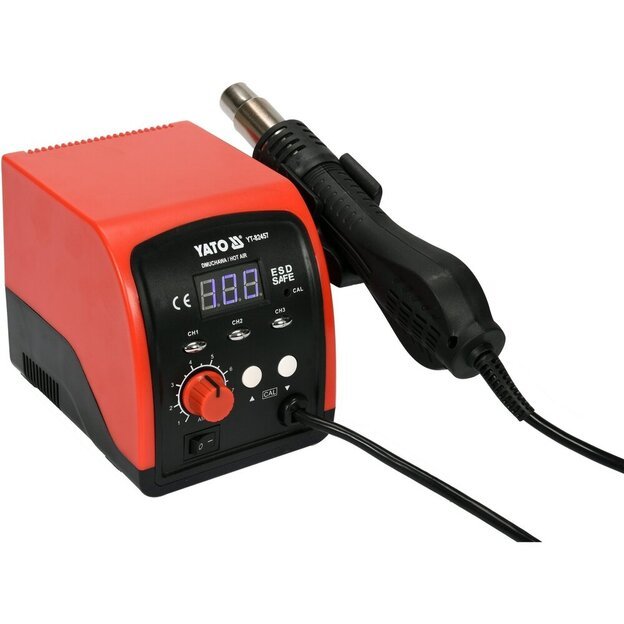 Litavimo stotelė kar&scaron;to oro 750W, 500&deg;C, LED su ventiliatoriumi 2