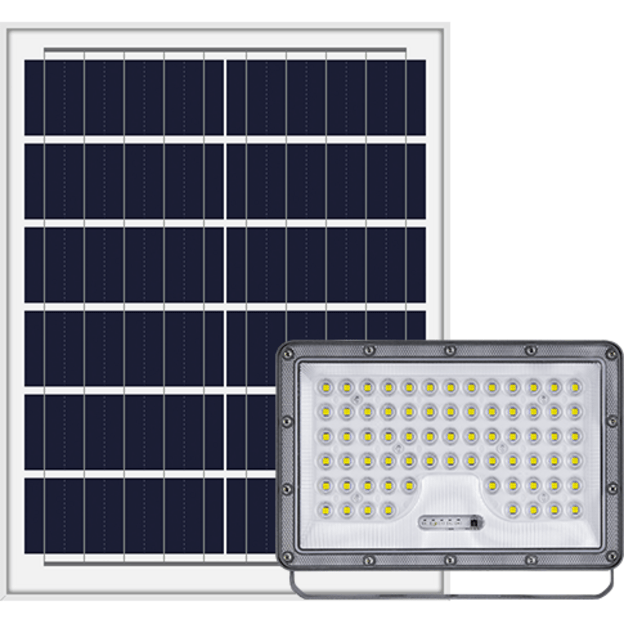 Autonominis &scaron;viestuvas su saulės baterija ir &scaron;viesos / judesio jutikliu 200W 6500K