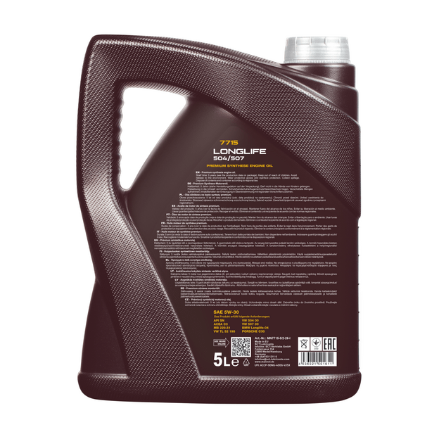 Variklio alyva MANNOL Longlife 5W-30 5l 1