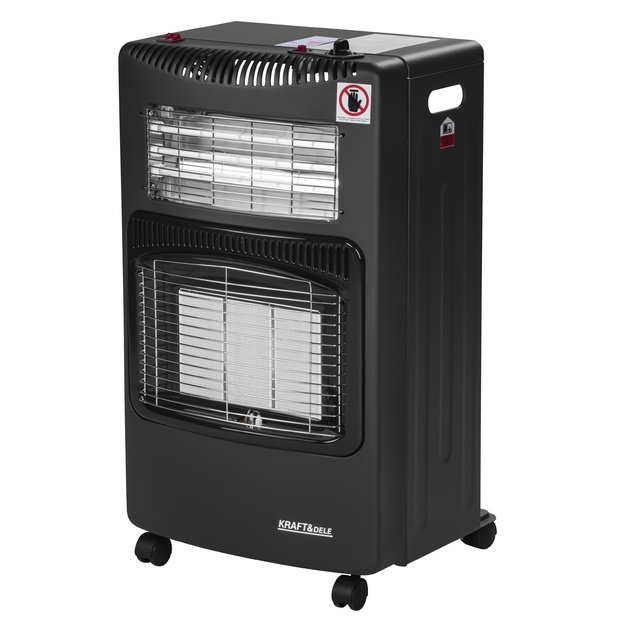 Dujinis ir elektrinis šildytuvas 2in1 KRAFT&DELE KD6531 | 4200 W + 1200 W