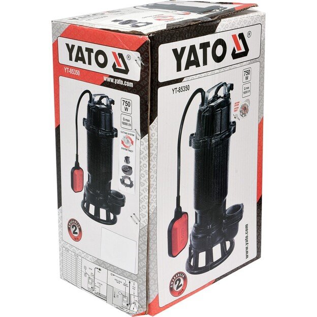 YATO YT-85350 Ketaus siurblys 750W su malūnėliu (malimo sistema) 2''