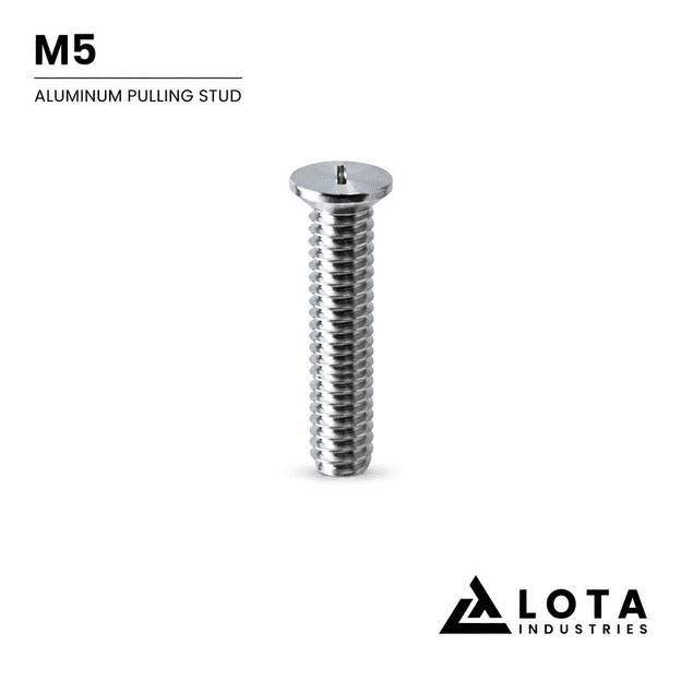 Aluminum Pulling Studs M4 × 16 mm, 100 pcs for Aluminum Spot Welder | LOTA INDUSTRIES
