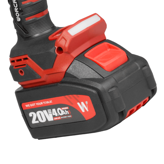 Akumuliatorinis smūginis veržliasukis 1/2   750Nm WORCRAFT 20V LI-ION (plastikinė dėžė)