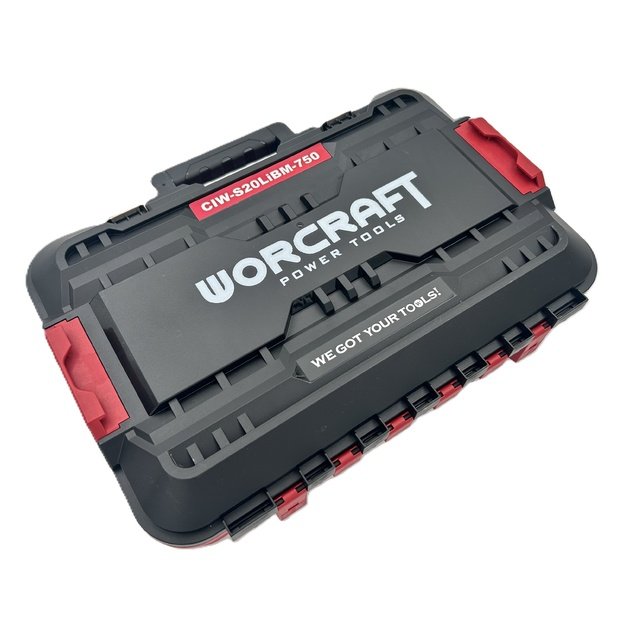 Akumuliatorinis smūginis veržliasukis 1/2   750Nm WORCRAFT 20V LI-ION (plastikinė dėžė)
