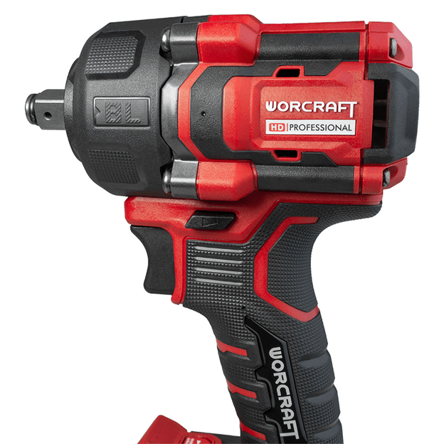 Akumuliatorinis smūginis veržliasukis 1/2   750Nm WORCRAFT 20V LI-ION (plastikinė dėžė)
