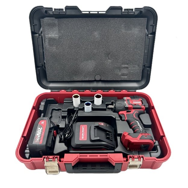 Akumuliatorinis smūginis veržliasukis 1/2   750Nm WORCRAFT 20V LI-ION (plastikinė dėžė)