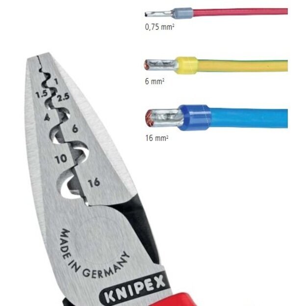 Replės laidų užspaudimui KNIPEX 180mm