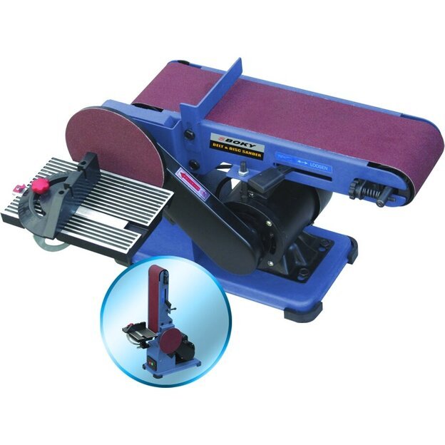 Belt and disc sander 375W 2in1, 230V 1