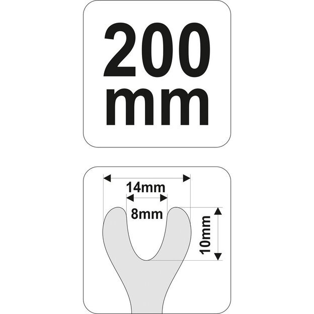 Svirtis apdailos detalėms nuimti 200mm