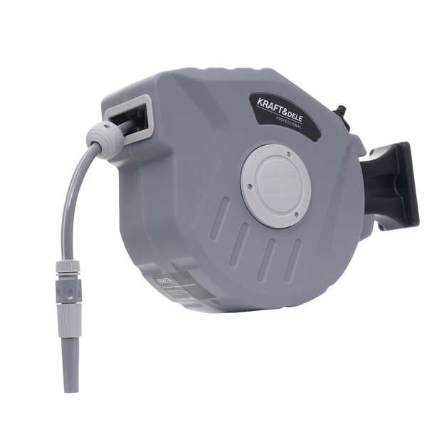 Kraftdele KD2083 Automatinė sodo žarna ritėje 20 m + 2 m 1/2" 
