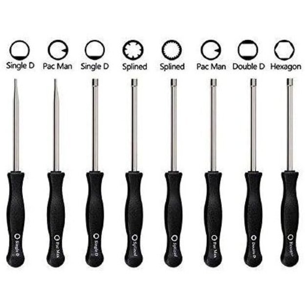 Keys for adjusting carburetors 8 pcs + brushes 1