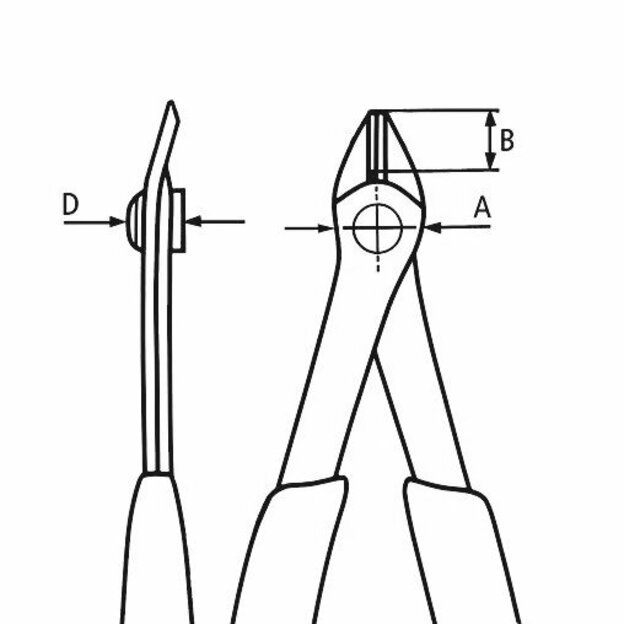 Precizinės elektronikos kirpimo replės 140mm KNIPEX 4