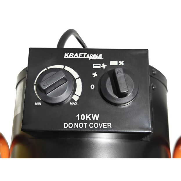 Kraftdele KD11724 Elektrinis šildytuvas 10 kW su termostatu 400V 7