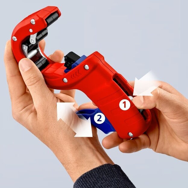 Vamzdžių pjoviklis plonam plastikui 32-50mm KNIPEX DP50 9 Vamzdžių pjoviklis plonam plastikui 32-50mm KNIPEX DP50 9