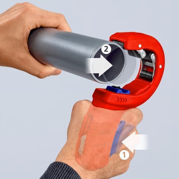 Vamzdžių pjoviklis plonam plastikui 32-50mm KNIPEX DP50 7 Vamzdžių pjoviklis plonam plastikui 32-50mm KNIPEX DP50 7