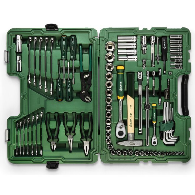 1/4  + 1/2  Galvučių ir įrankių rinkinys 104vnt. 3
