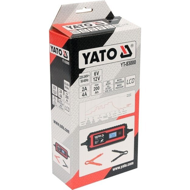 Įkroviklis akumuliatoriui elektroninis | 6/12V 2/4A 200Ah 6