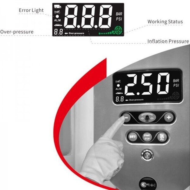 Automatinis pastatomas pripūtimo įrenginys 220V 1