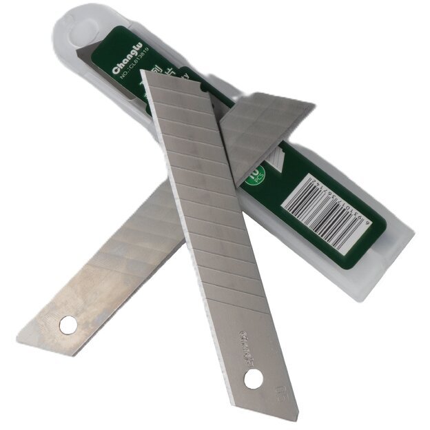 Geležtė nulaužiama peiliui 18mm 10vnt. 1