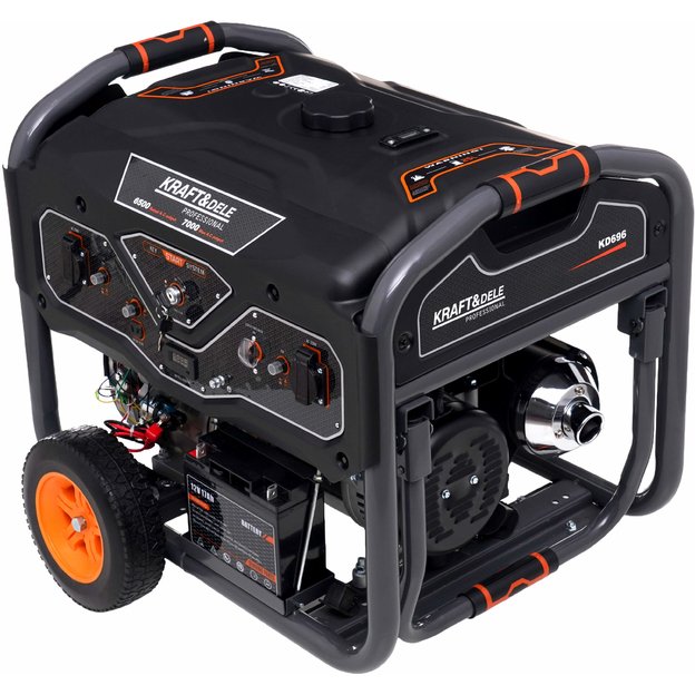 Benzininis elektros generatorius KRAFT&DELE KD696 7 kW | 230V