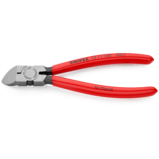 Žnyplės plastikui 45&deg; 160mm KNIPEX