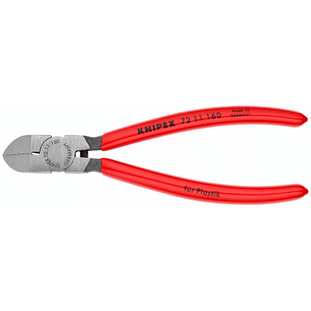 Žnyplės plastikui 45&deg; 160mm KNIPEX
