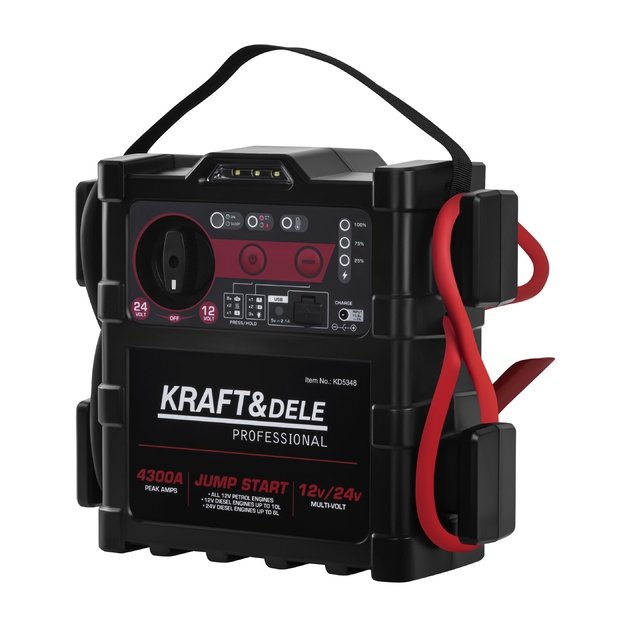 Automobilio užvedimo įrenginys  12/24 V, 4300 A, 36 000 mAh