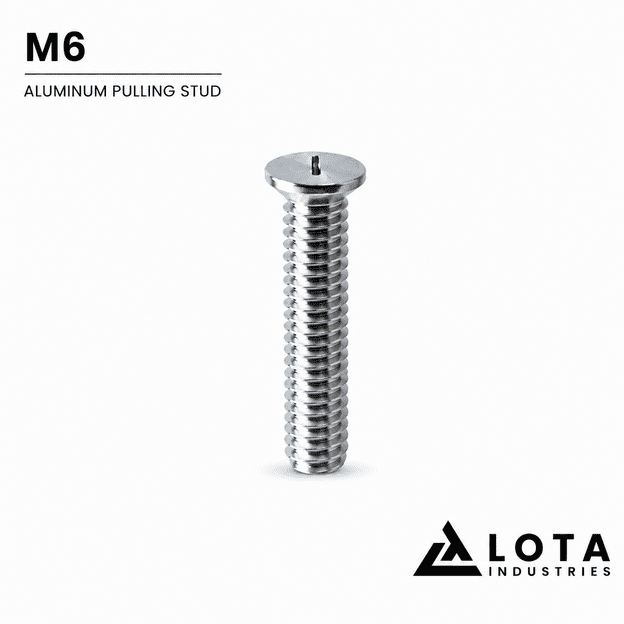 Aluminum Pulling Studs M6 × 16 mm, 100 pcs for Aluminum Spot Welder | LOTA INDUSTRIES