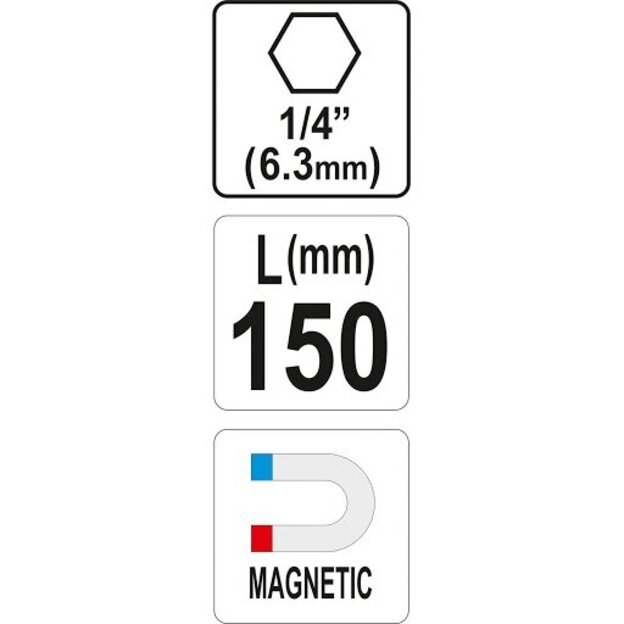 Magnetinis antgalių laikiklis 150mm