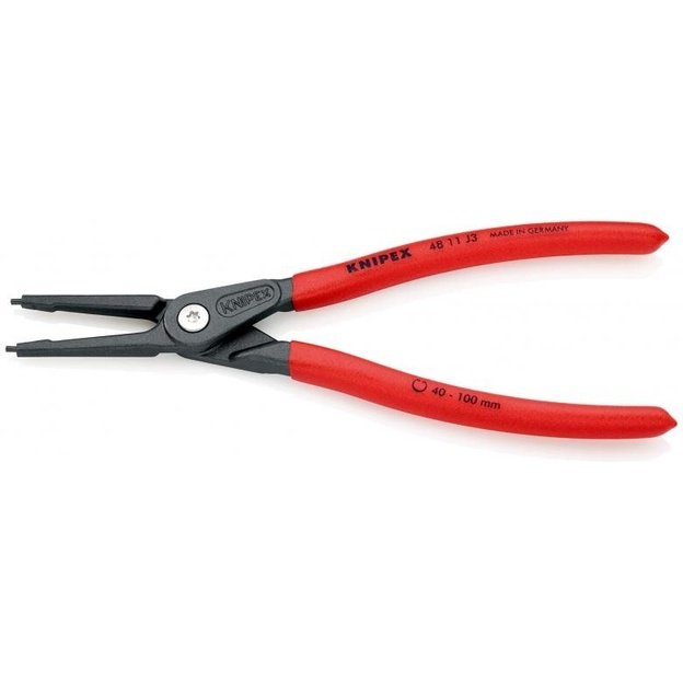 Precision circlip pliers. Internal 225mm (Ø40-100mm) KNIPEX