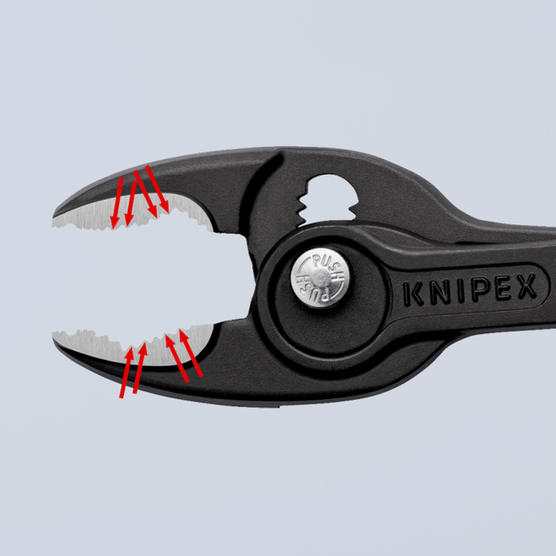 Santechinės replės 200mm (dvigubo griebimo) KNIPEX (su fiksavimu)