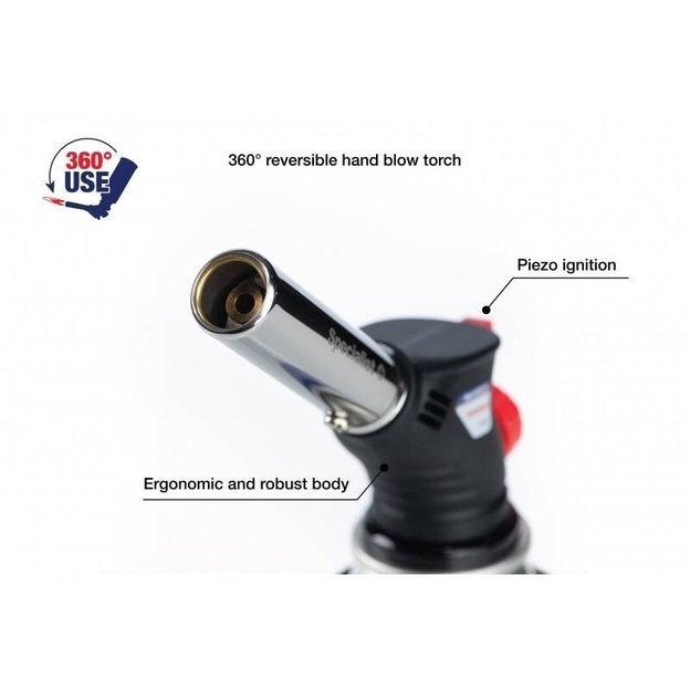 Gas blow torch Specialist+ piezo 360° with Butan gas 227g