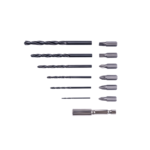 Li-ion Cordless drill 12V with accesorries in plastic box 7