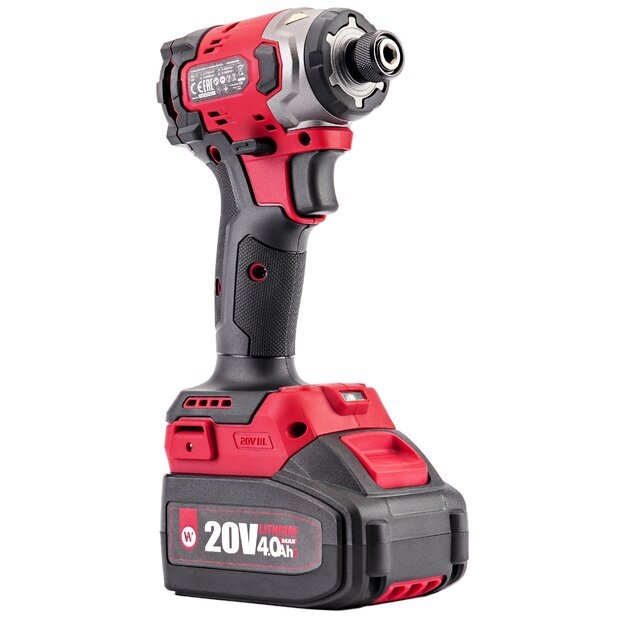 Akumuliatorinio suktuvo-gręžtuvo ir smūginio suktuvo rinkinys 20V LI-ION (XCUBE dėžė) 9