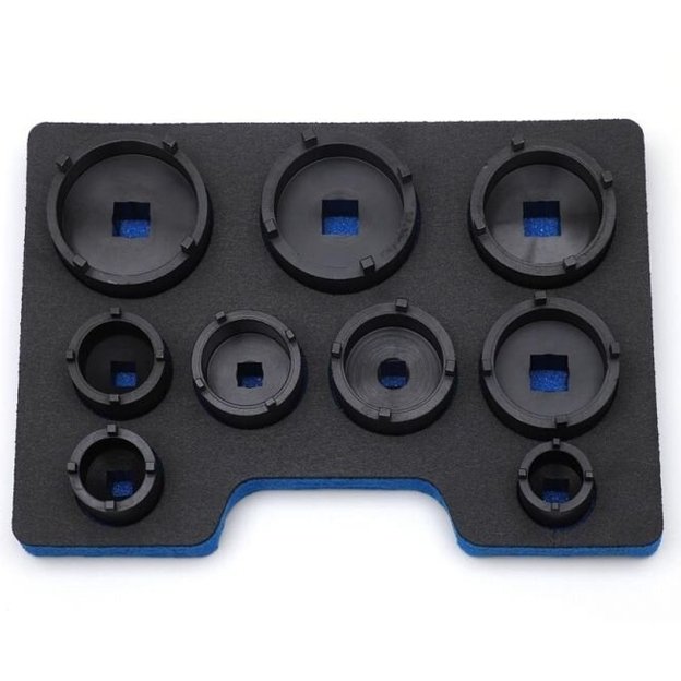 Inside tooth groove bearing lock nut set (9pcs) KM0-KM12 4