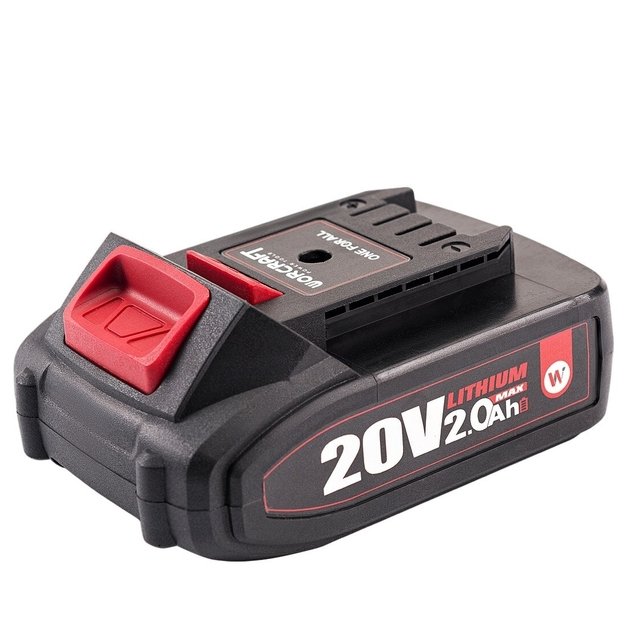 Akumuliatorinis suktuvas-gręžtuvas su kalimu WORCRAFT 20V LI-ION ir priedais 78vnt., 2x2.0Ah 14