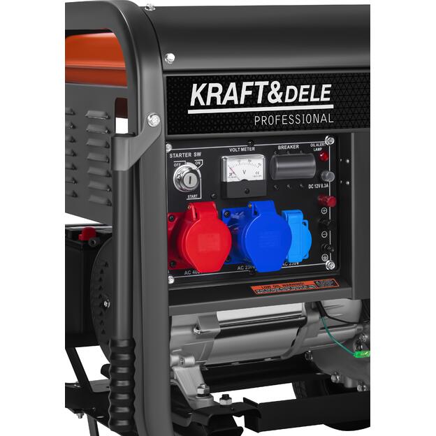 Dyzelinis trifazis elektros generatorius KRAFT&DELE KD3248 7 kW | 230V / 400V 2