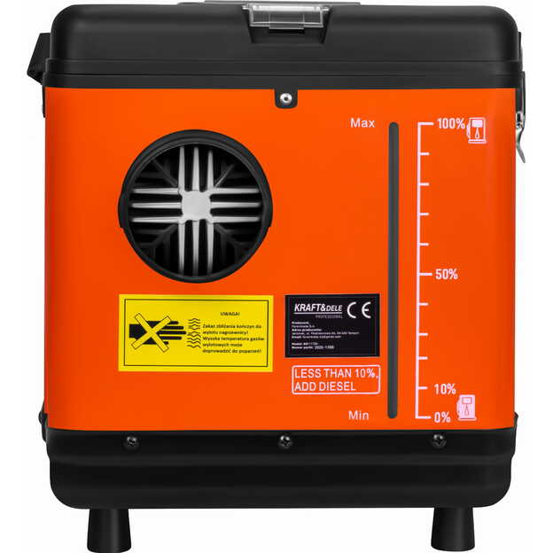 Autonominis dyzelinis oro šildytuvas KRAFT&DELE KD11784 9 kW 12V / 24V / 230V su LCD ekranu 1