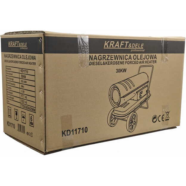 KRAFT&DELE KD11710 30 kW Diesel Space Heater with Digital Thermostat & LCD Display