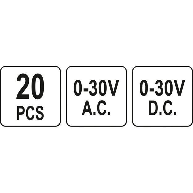 Multimetrų matavimo elementų rinkinys (20vnt)