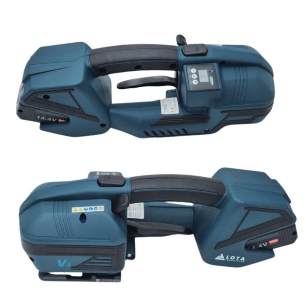 Akumuliatorinis PP/PET juostos rišimo įrenginys