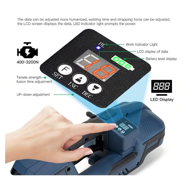 Akumuliatorinis PP/PET juostos rišimo įrenginys 5