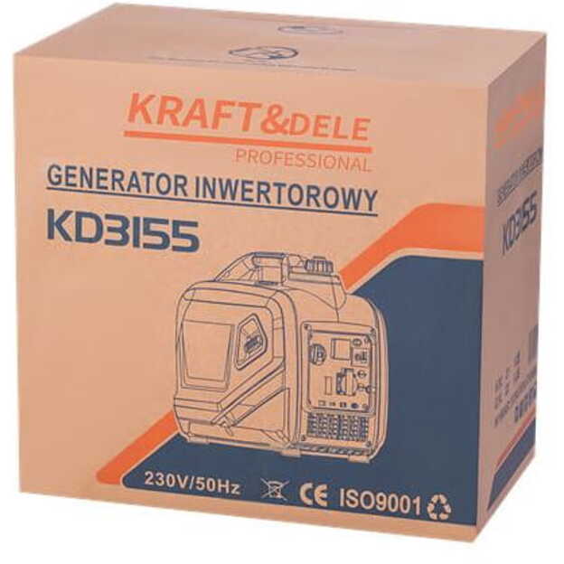 Kraftdele KD3155 Benzininis generatorius 2,6kW 230V