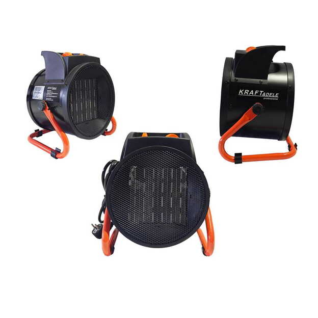 Kraftdele KD11728  Elektrinis šildytuvas 3,5 kW su termostatu 1