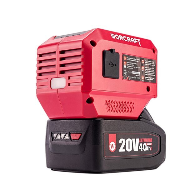 Akumuliatoriaus inverteris 220V+USB 20V LI-ION 1