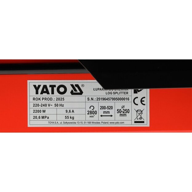 Elektrinė malkų skaldyklė 2200W 5T 7