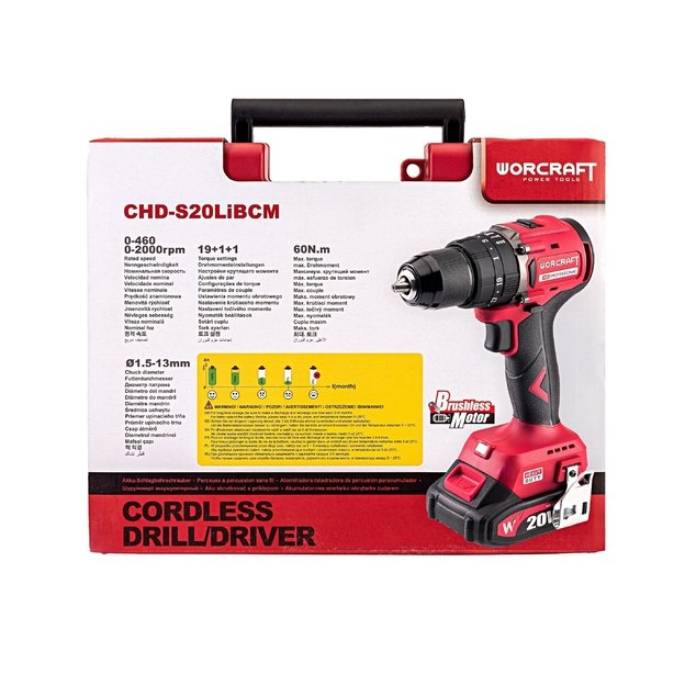 Akumuliatorinis suktuvas-gręžtuvas su kalimu 20V LI-ION, 2x2.0Ah (pl.dėž.) 15